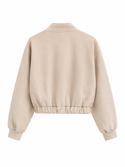 URBAN REVERSE ITALY - Short Jacket with High Collar and Large Pockets | Casual Style