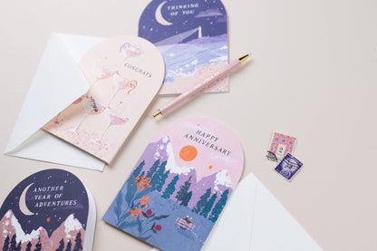 Sister Paper Co. - Anniversary Sunset Card | Anniversary Cards | Love Cards