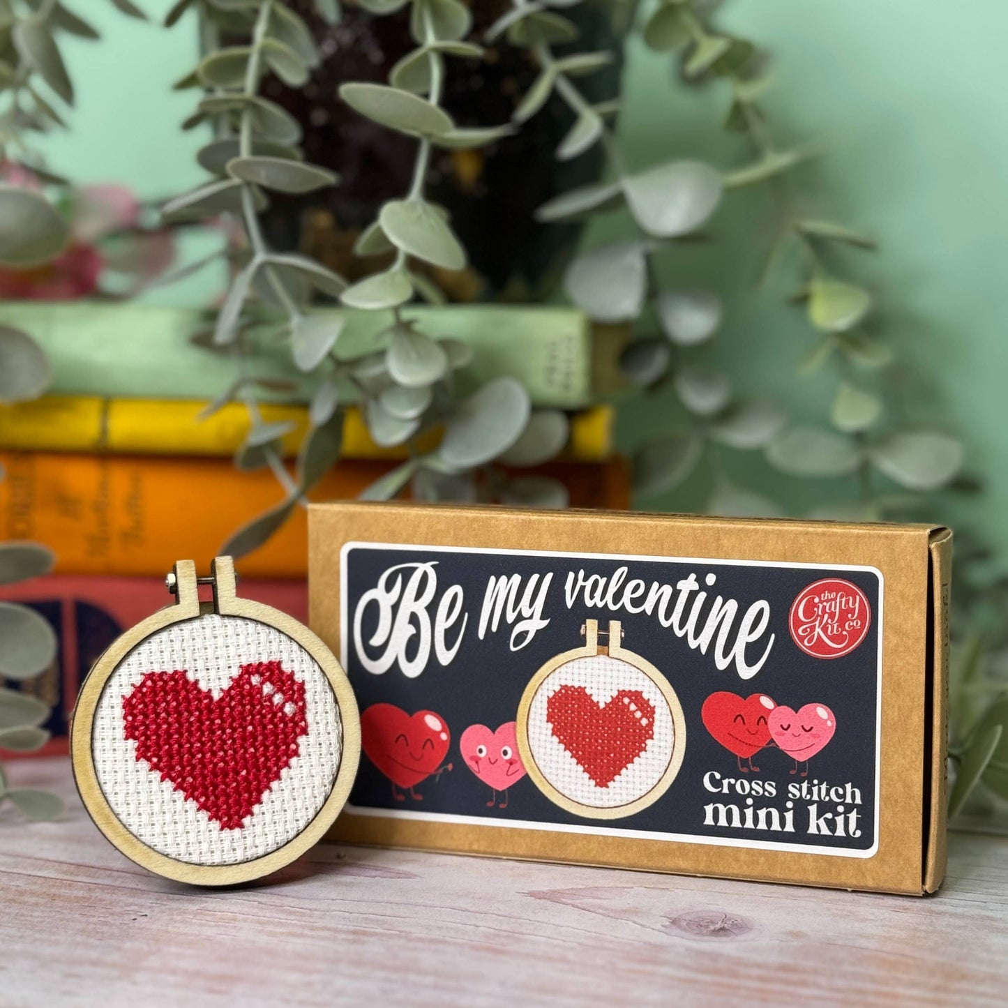 Mini Matchbox Kits - Be My Valentine Mini Matchbox Cross Stitch Kit