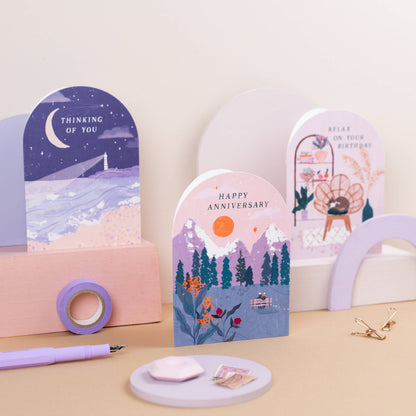 Sister Paper Co. - Anniversary Sunset Card | Anniversary Cards | Love Cards