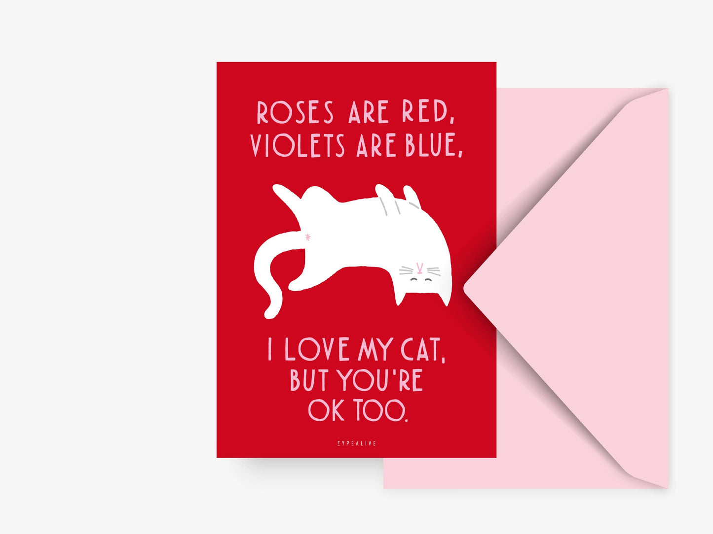 typealive - Postcard/Valentine Cat No. 3