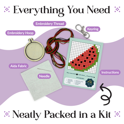Mini Matchbox Kits - You're One in a Melon Mini Matchbox Cross Stitch Kit