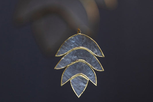Christmas Capiz Pine Cone origami