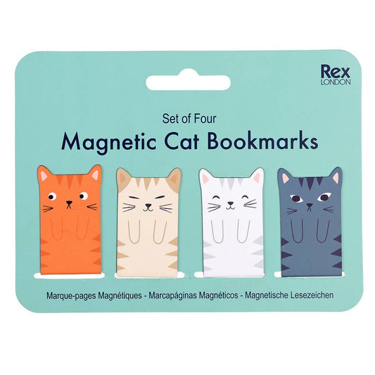 Rex Europe - Magnetic cat bookmarks (set of 4)