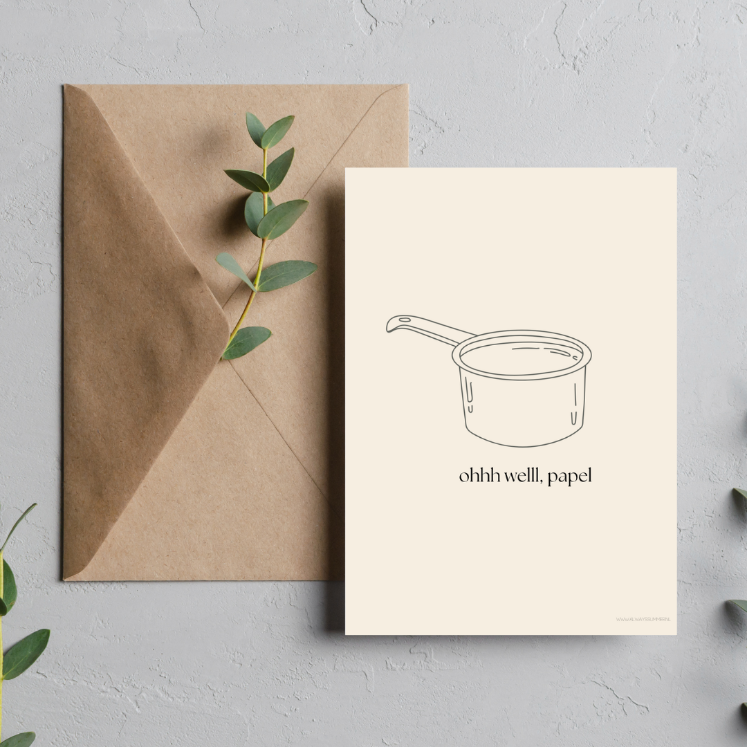 Card-  Ohhh welll, Papel
