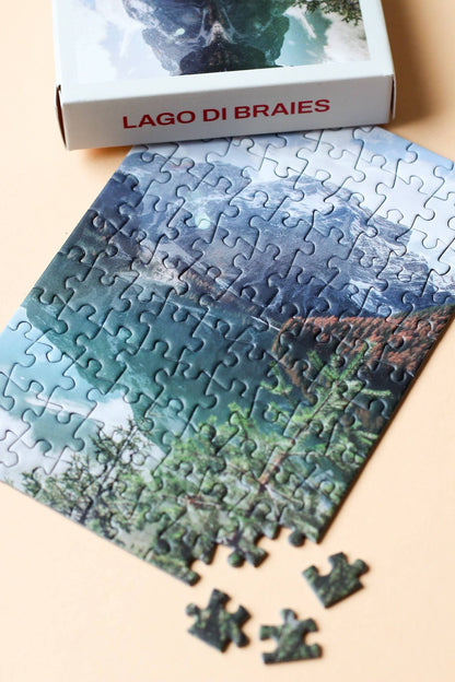 Piecely Puzzles - Mini-Puzzle Lago Di Braies, 99 Pieces - Puzzlery