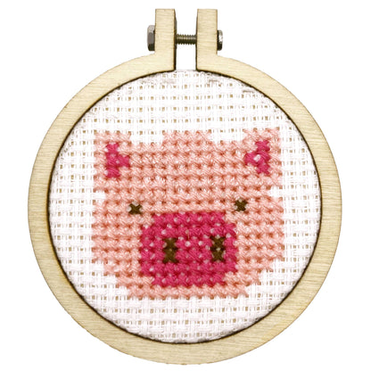 Mini Matchbox Kits - Missing You Pig Time Mini Matchbox Cross Stitch Kit