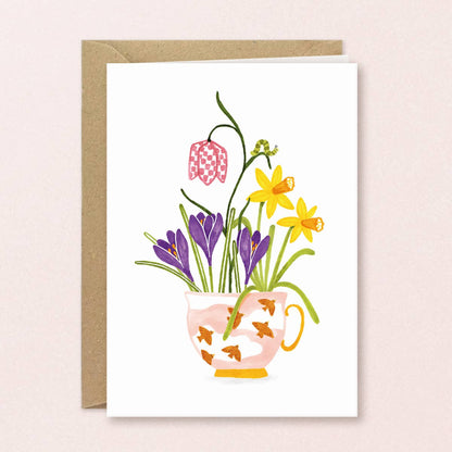 Studio Kuukeluus - Greeting card Cup of Spring