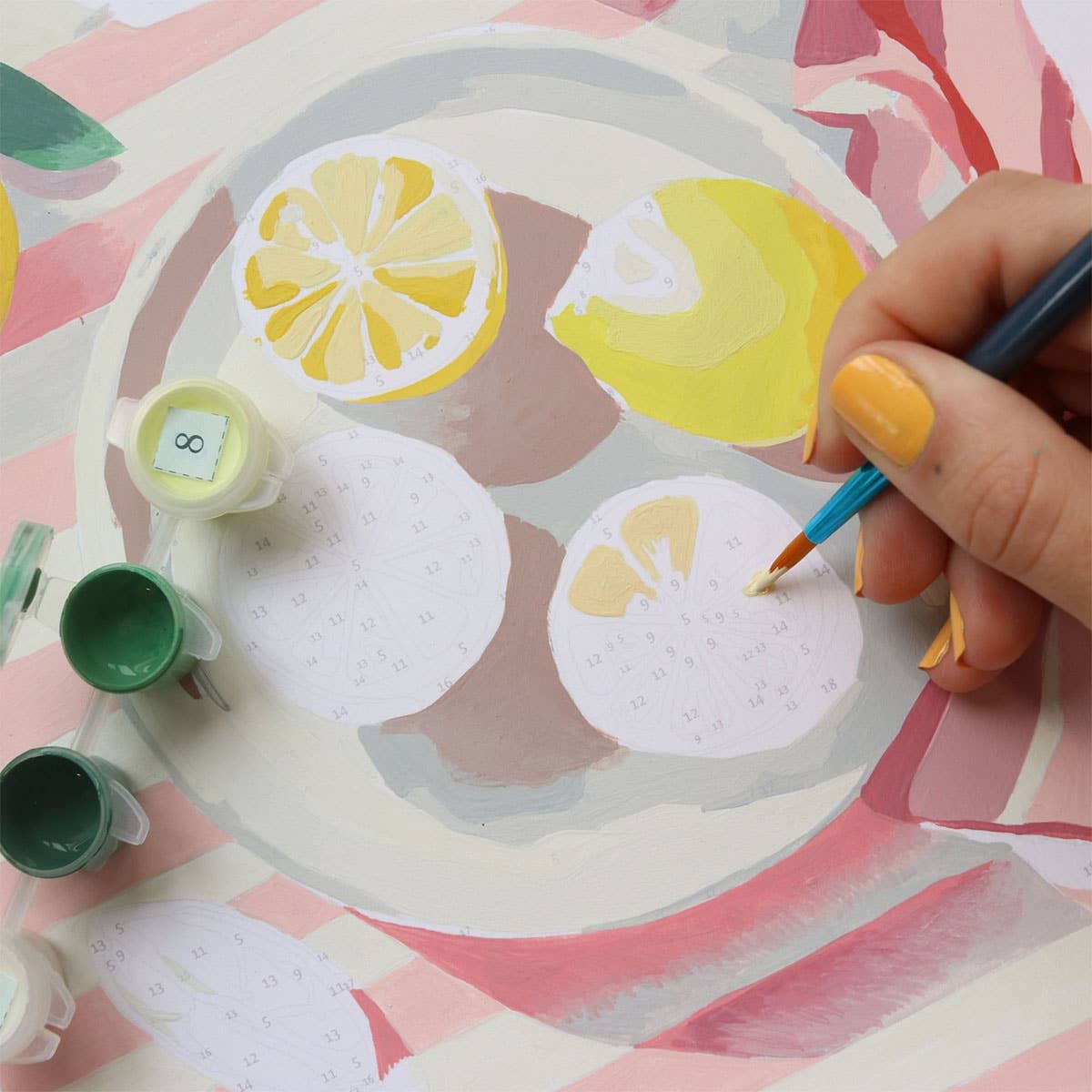 La Petite Épicerie - Number Painting Kit- Lemons from Menton by La Petite Épicerie