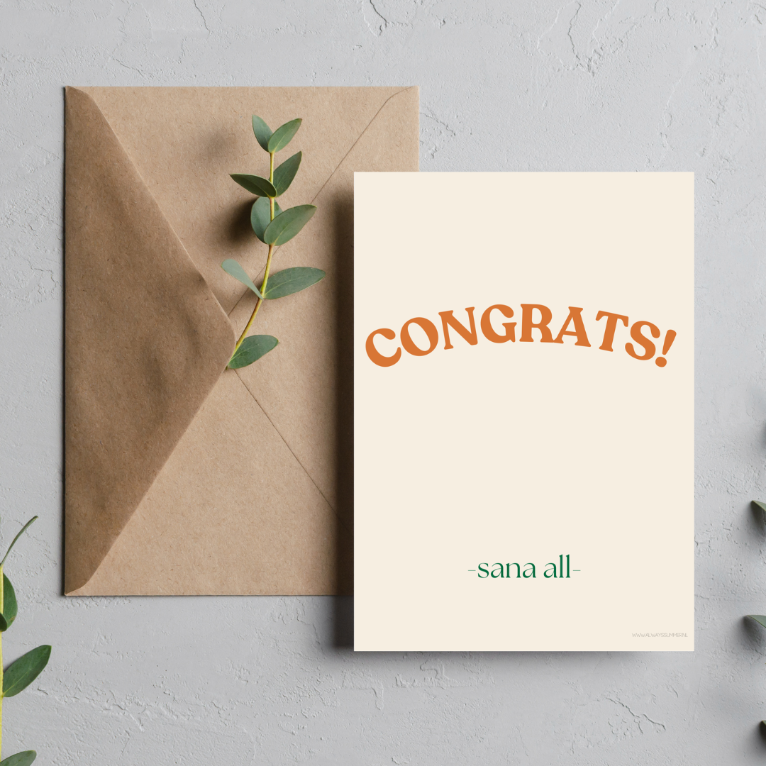 Card- Congrats! Sana All