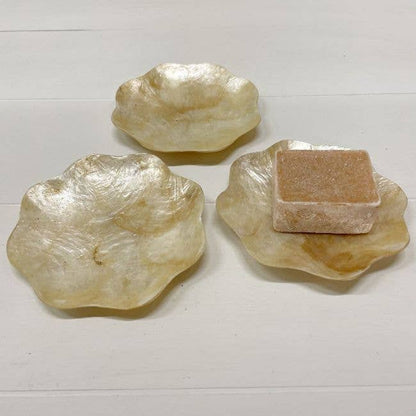 Schaaltje Schelp Capiz XS Goud