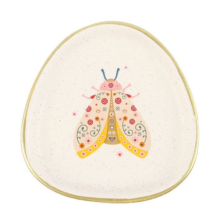 Something Different - Floral Moth Trinket Dish