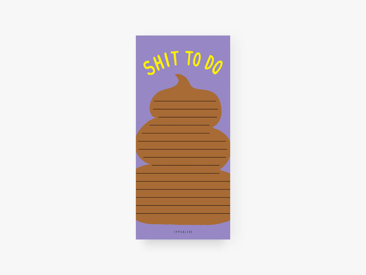 typealive - Notepad "narrow" / Shit To Do