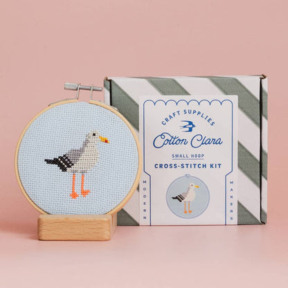 Cotton Clara Craft Kits & Supplies - Seagull Cross Stitch Kit