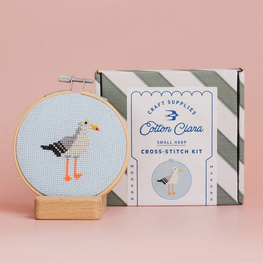 Cotton Clara Craft Kits & Supplies - Seagull Cross Stitch Kit