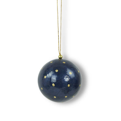 Kinta - X-Mas Ball Cap Dots w/ gold 6 cm