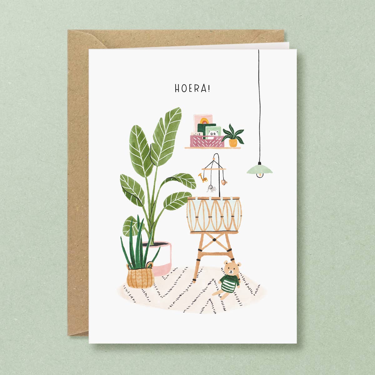 Studio Kuukeluus - Hooray New Baby Greeting Card