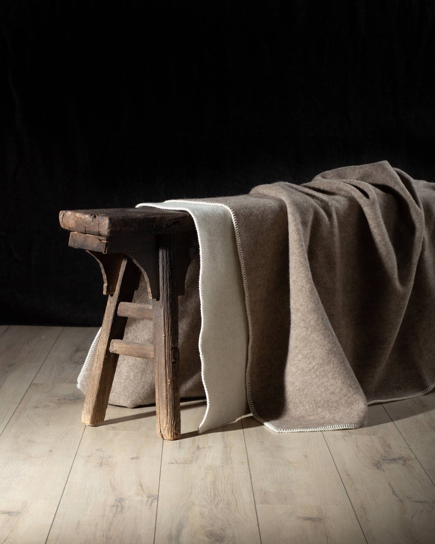 MoST - Wool bed Blanket ECO FOSSIL - single