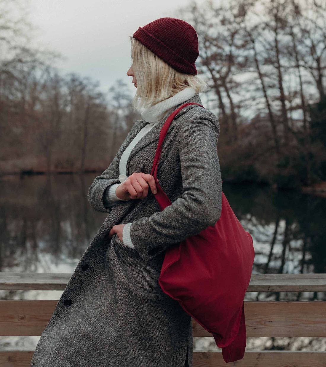 Notabag - Original Wine Red – Bag Backpack Tote Gift Winter Christmas