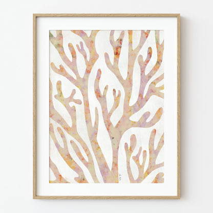 El buen limón -  "Coral silhouette II" Art Print