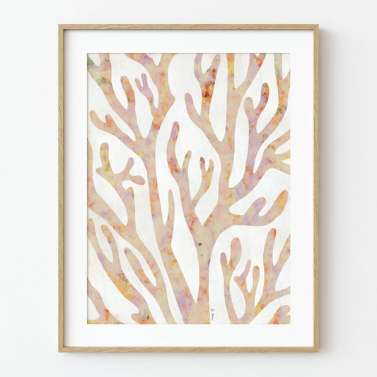 El buen limón -  "Coral silhouette II" Art Print