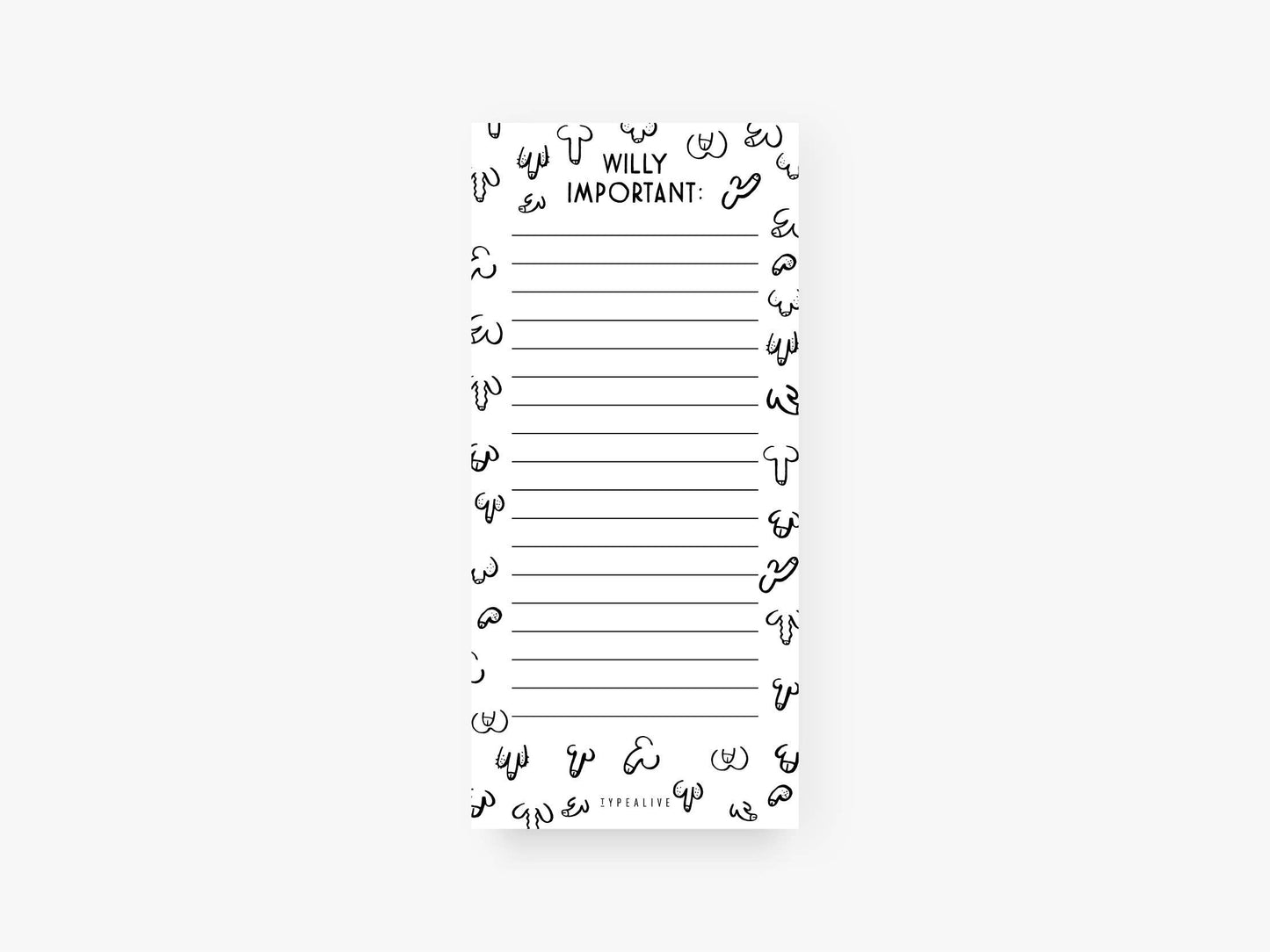 typealive - Notepad “slim”/Willy Important