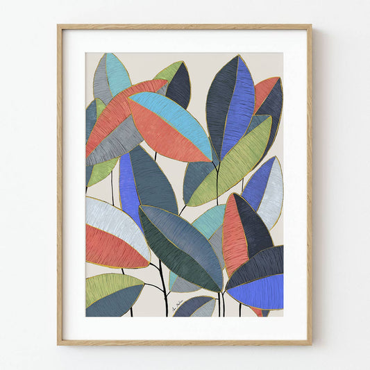 El buen limón - Ficus Leaves Art Print
