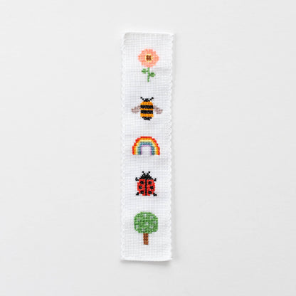 Cotton Clara Craft Kits & Supplies - Nature Rainbow Cross Stitch Bookmark Kit Beginner Friendly