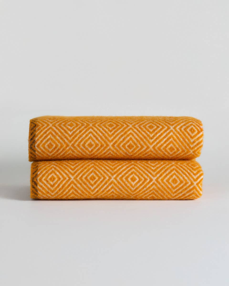 MoST - Wool Throw Blanket VENEZIA Yellow