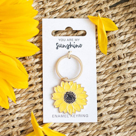 Something Different - You Are My Sunshine Sunflower Keyring