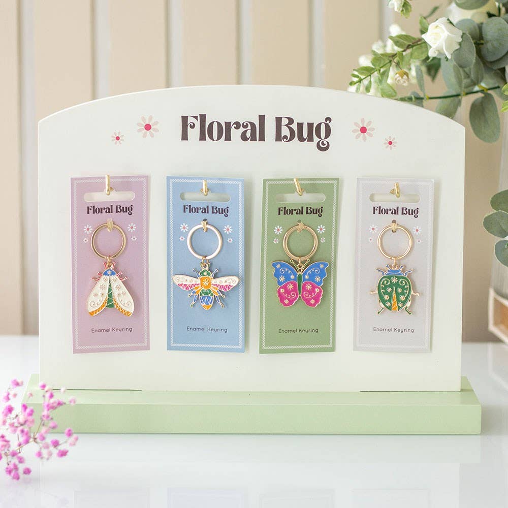 Something Different - Floral Bug Keyrings