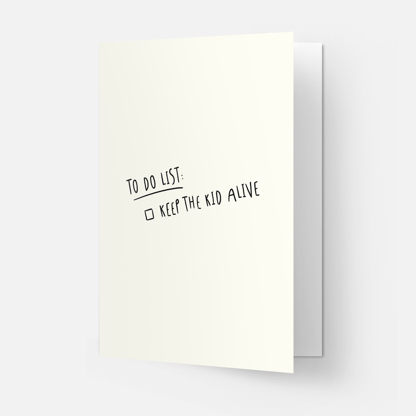 Kaart Blanche - Keep the kid alive greeting card