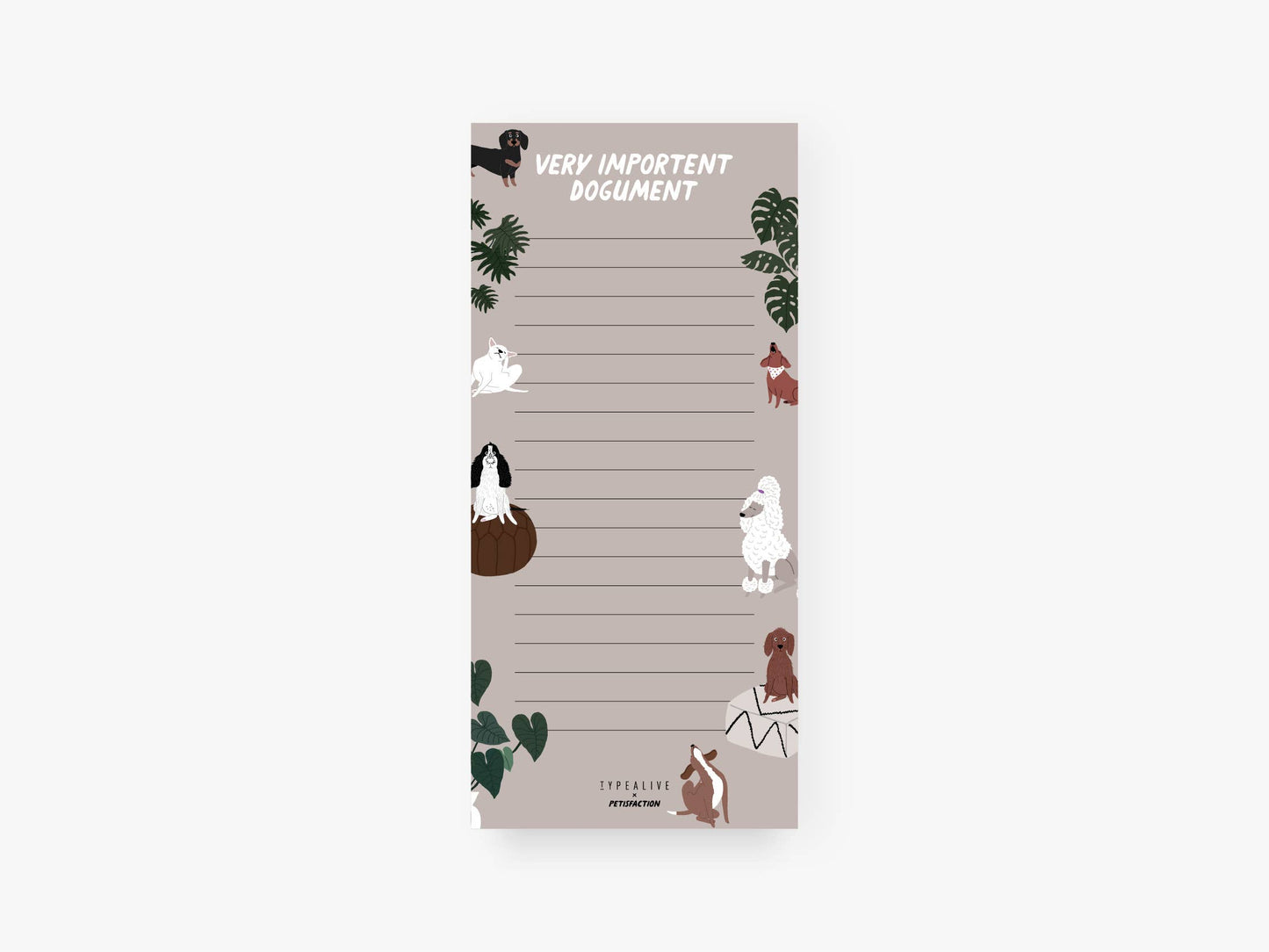 typealive - Notepad “small”/Petisfaction “Dogs”
