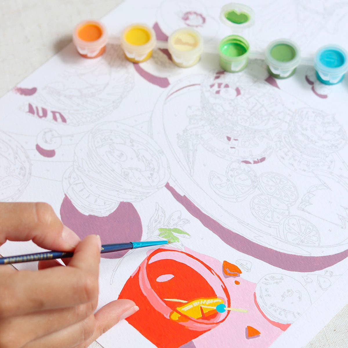 La Petite Épicerie - Paint by number kit - Summer dreams