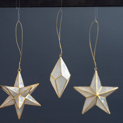 Kinta - X-Mas Trim Cap 10 Sided Polygon Gold Fin. 5 x 9 cm