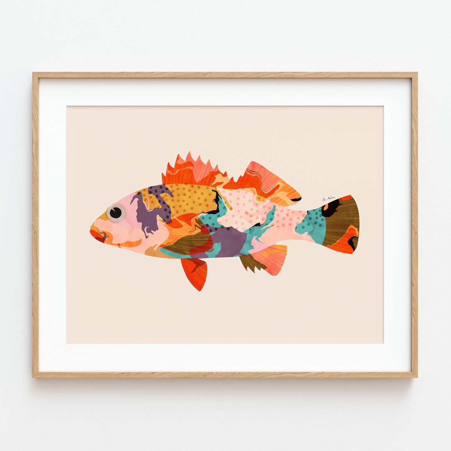 El buen limón -  "Colorful fish II" art print