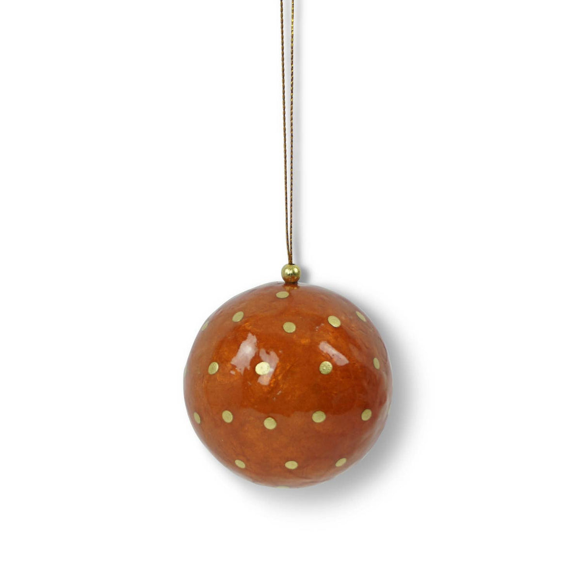 Kinta - X-Mas Ball Cap Dots w/ gold 6 cm