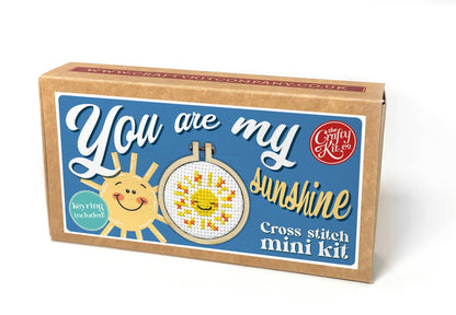 Mini Matchbox Kits - You Are My Sunshine Mini Matchbox Cross Stitch Kit