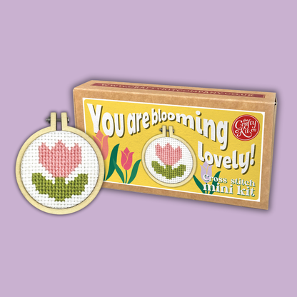 Mini Matchbox Kits - You're Blooming Lovely! Mini Matchbox Cross Stitch Ki