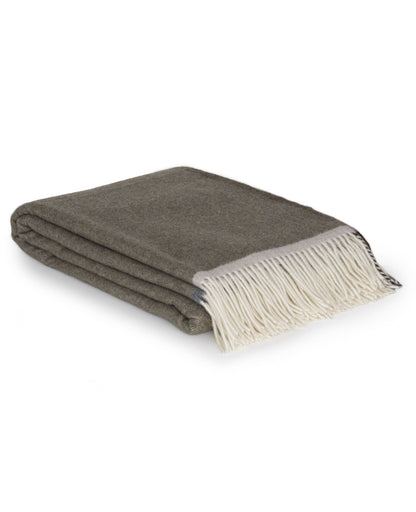 MoST - Merino/cashmere Throw Blanket MILANO Verde Orlo
