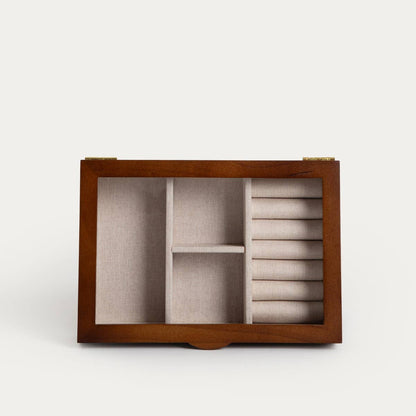 Jewellery box | LIORE | with pine wood 24x16.5x6 cm