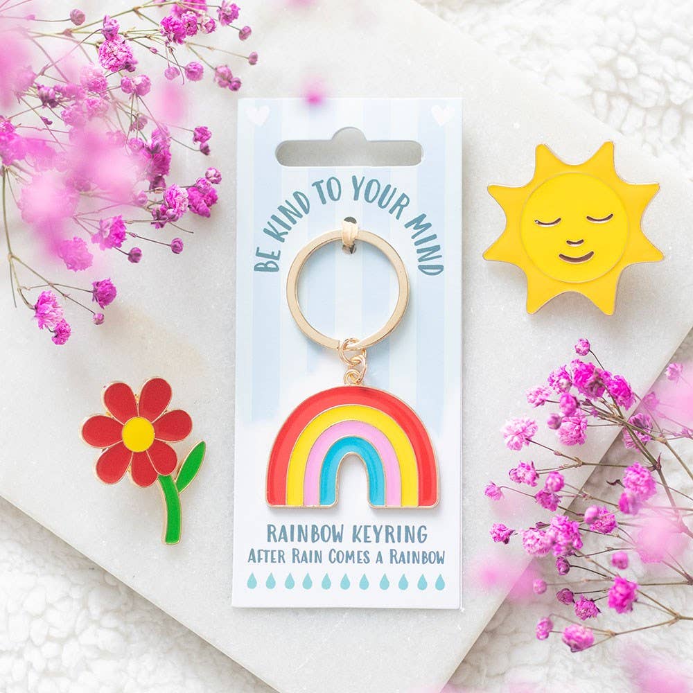 Something Different - Be Kind to Your Mind Rainbow Keyring
