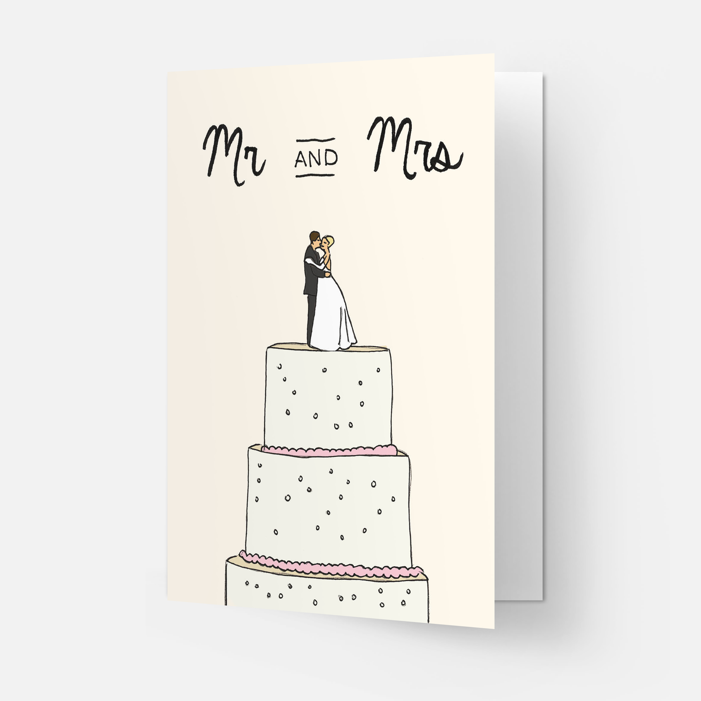 Kaart Blanche - Wedding cake greeting card