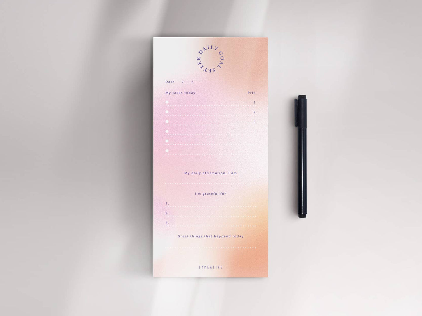 typealive - Notepad “slim”/Daily Goals