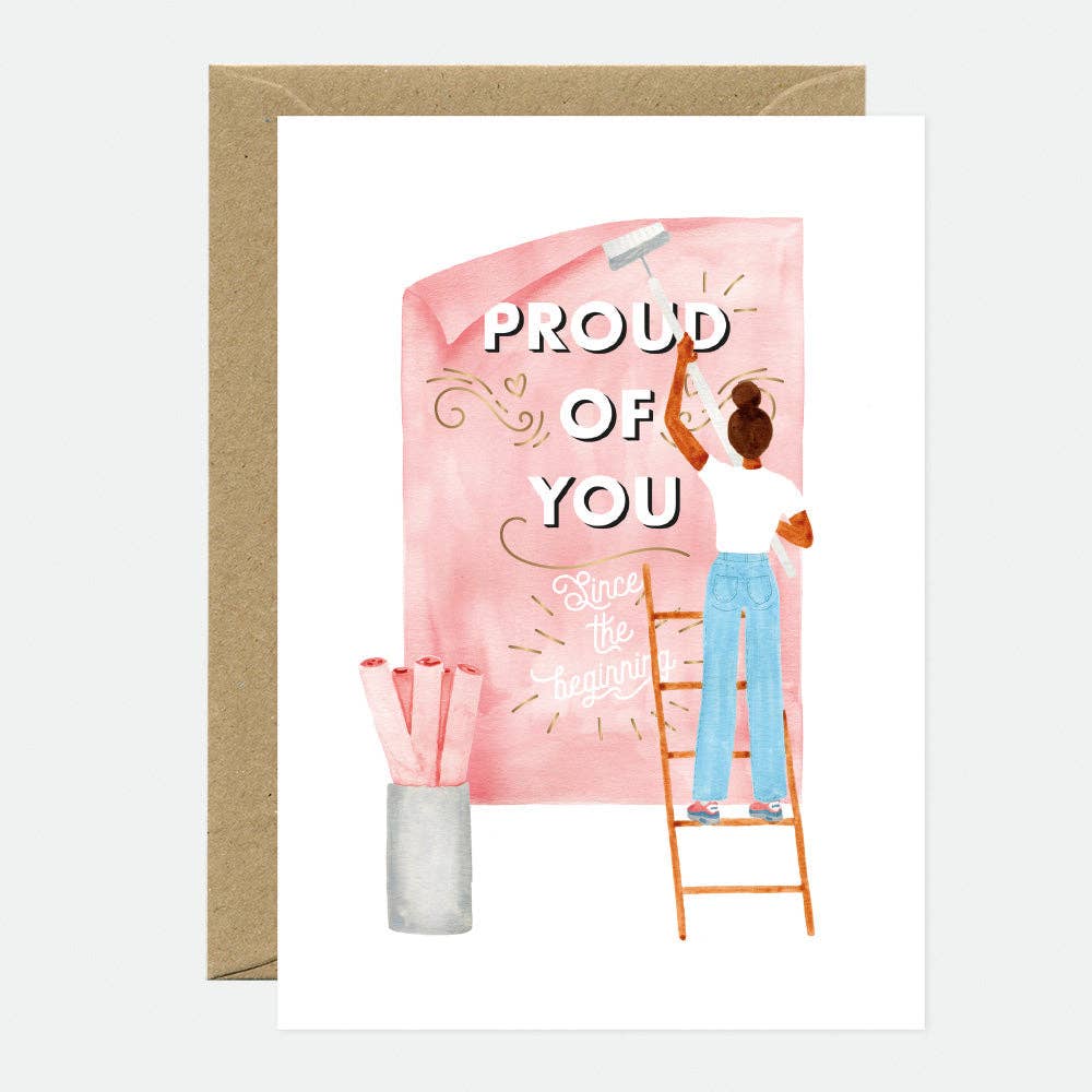 ALL THE WAYS TO SAY - Europe - Proud of you - Supportive Greeting card - Gold foil