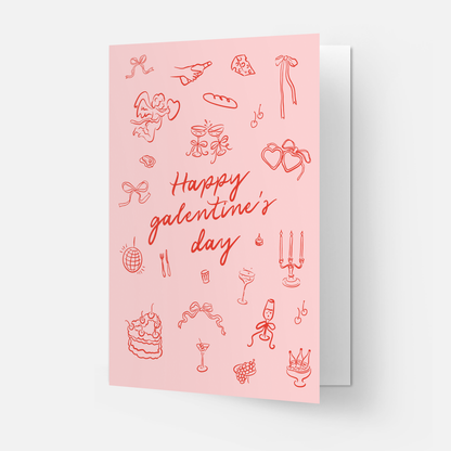Kaart Blanche - Whimsical Galentine - greeting card