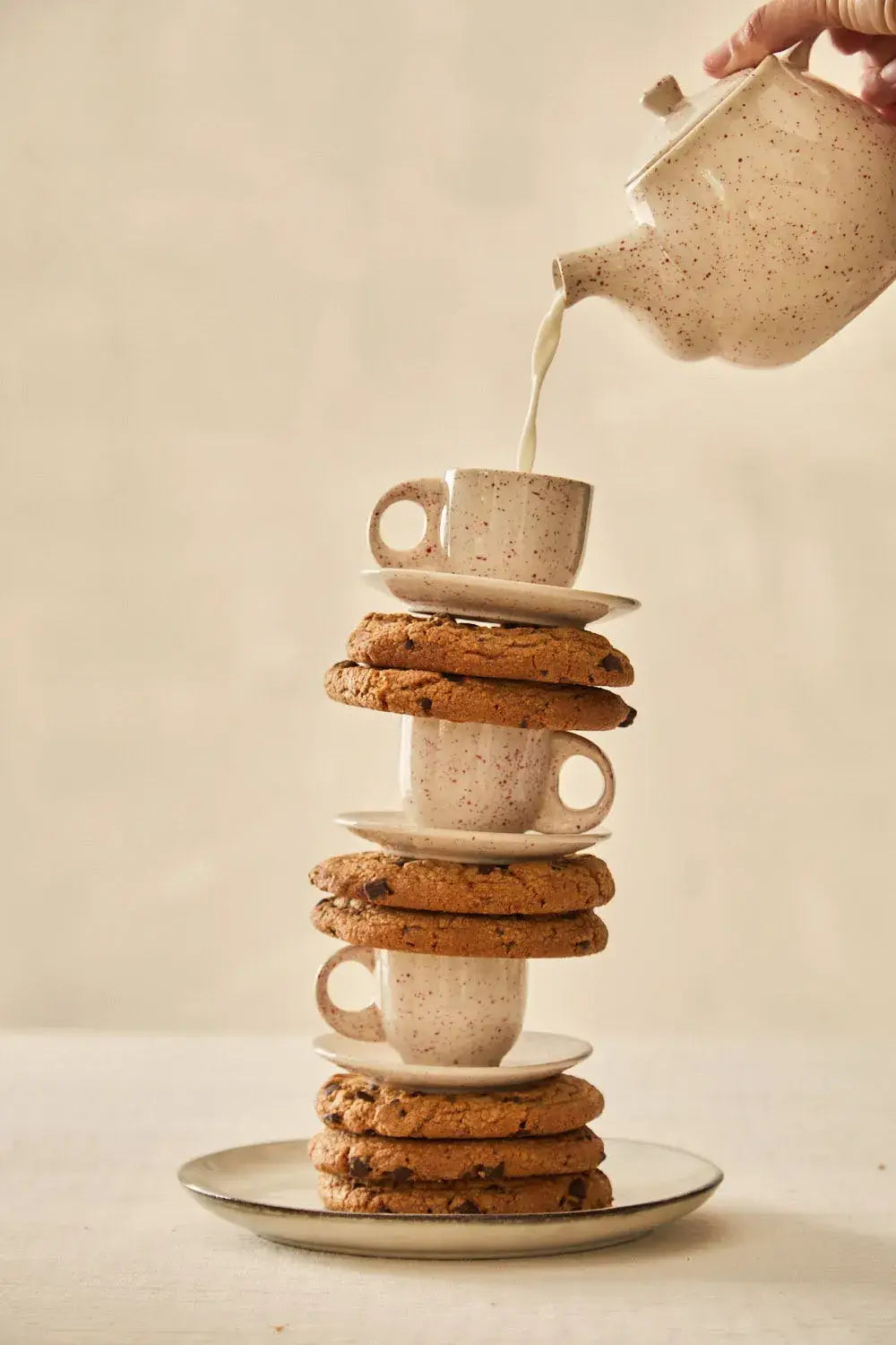 Calma House - Coffee Cup and Saucer (Set of 2 pcs) Red Chip