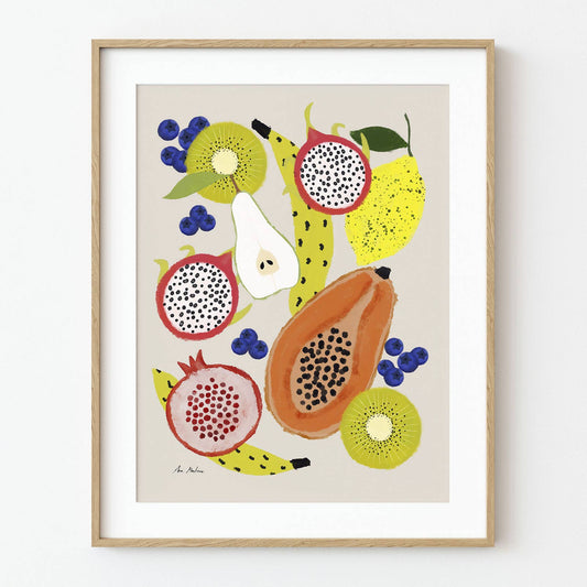 El buen limón - Tropical Fruits Art Print