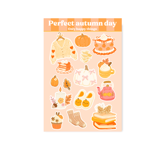 Only Happy Things Stationery - Stickersheet Perfect autumn day A6