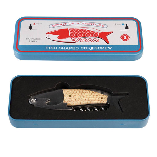 Rex Europe - Fish shaped corkscrew in a tin - Spirit of Adventure